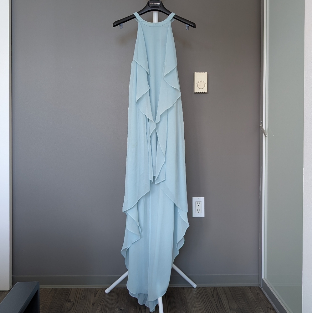 BCBGMAXAZRIA Kelsia Ruffle Halter Dress